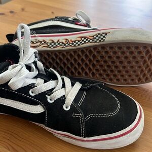 Vans Filmore Flame Check Sidewall Boy